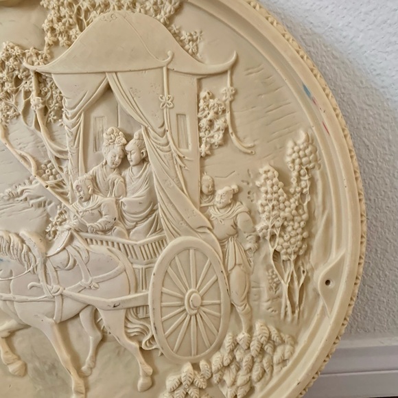 Vintage Chinese Carriage Medallion Table Top 17 Inch - Picture 11 of 15